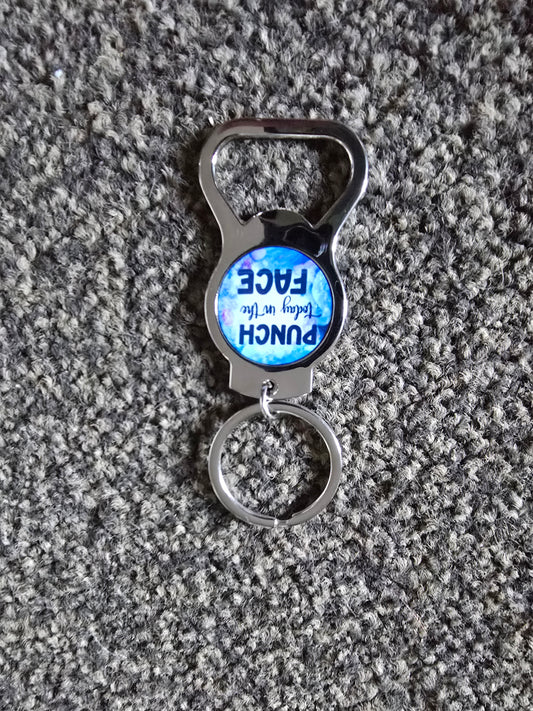 Keyring/Bottle Opener - Punch Today In The Face