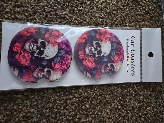 Car coaster - Skulls
