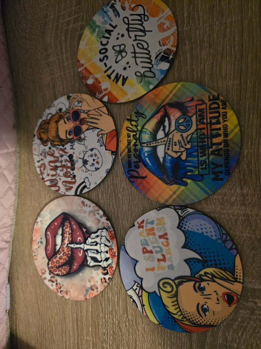 Mdf Coaster - haha #2