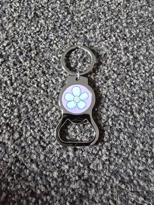 Keyring/Bottle Opener - Flower