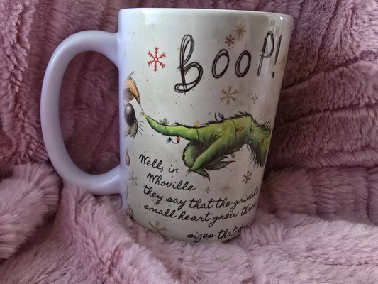 15oz Mug - grinch boop