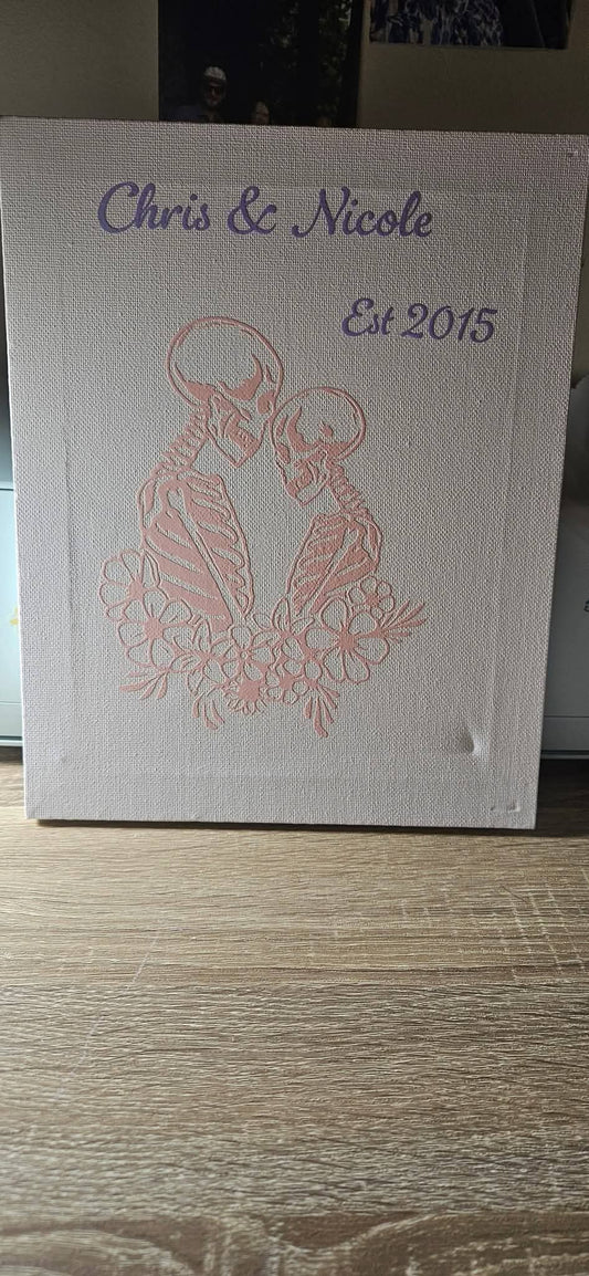 Canvas - Skull Couple
