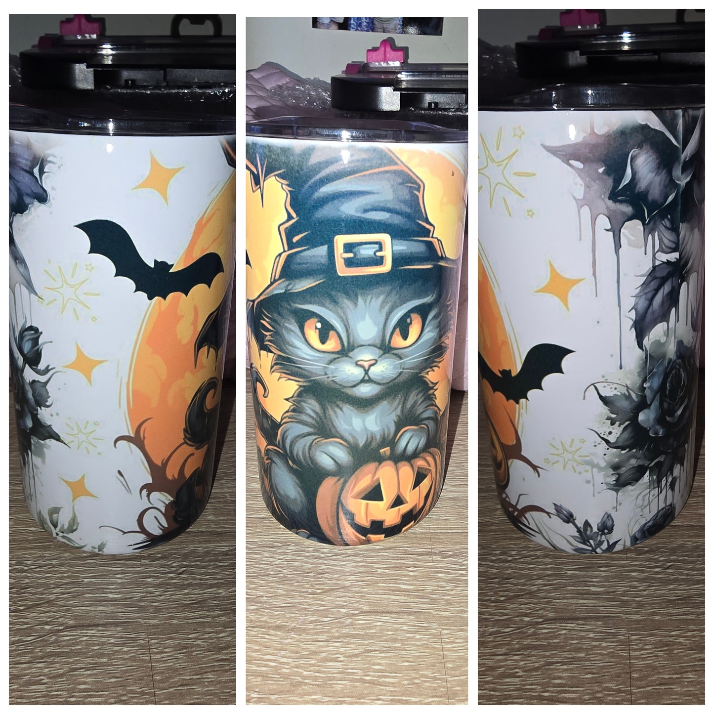 12oz Tumbler - Witch Cat