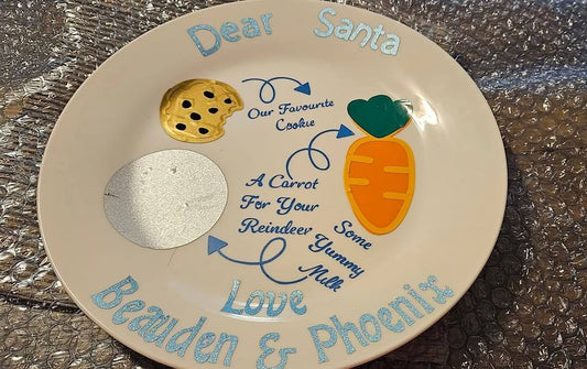 Personalized Santa plate
