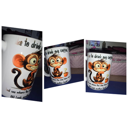 15oz Mug - Like to drink my coffee