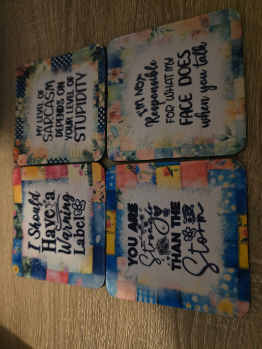 Fabric Coasters circle - Square