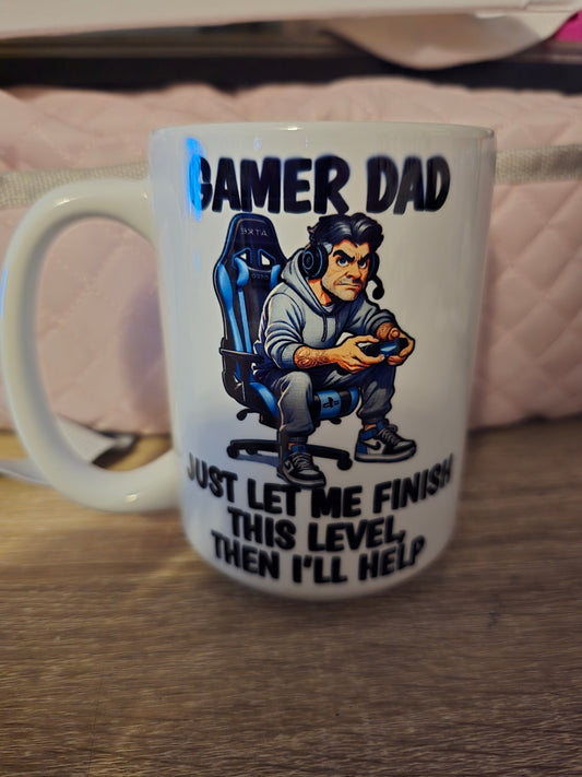 15 Oz Mug - Gamer Dad..