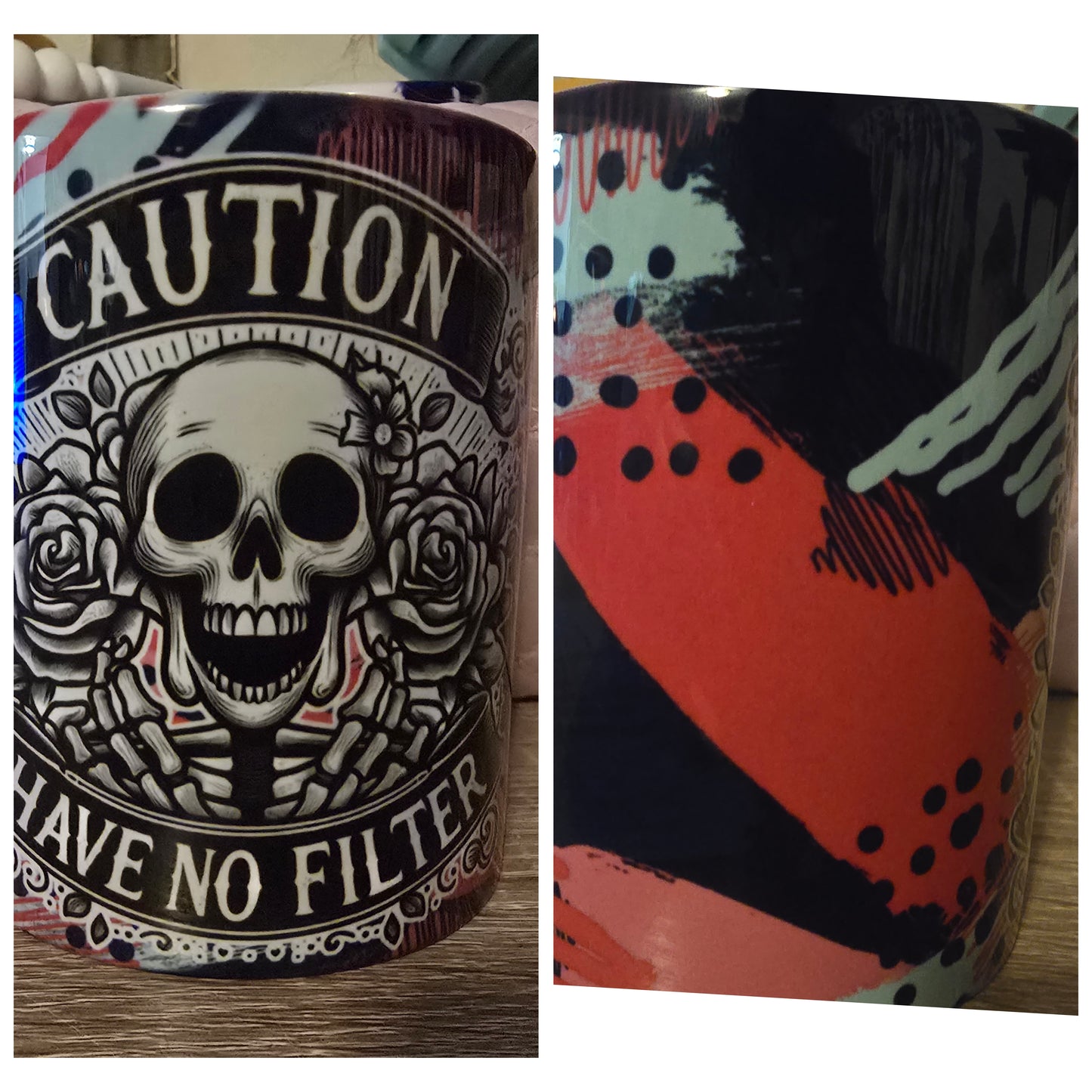 12 Oz Mug - Caution I Have No Filter